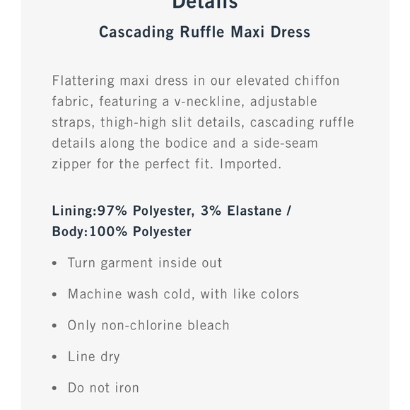 Abercrombie ruffled maxi dress - Picture 2 of 4